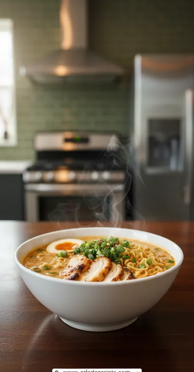 Creamy Garlic Chicken Ramen