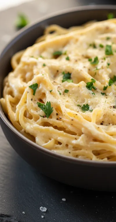 Creamy Garlic Parmesan Spaghetti