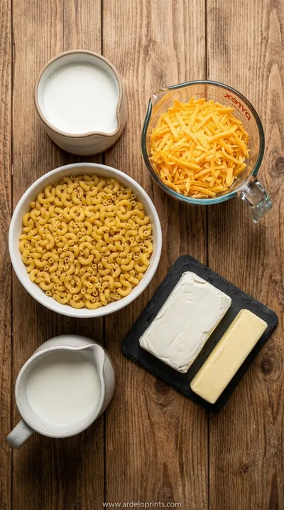 Crockpot Mac and Cheese Recipe: Creamy & Easy Comfort Food - ingredients preparation