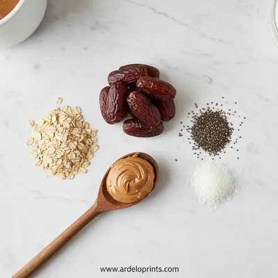 Healthy Date Balls Recipe - cooking process