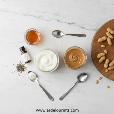 Frozen Greek Yogurt Peanut Butter Bites - cooking process