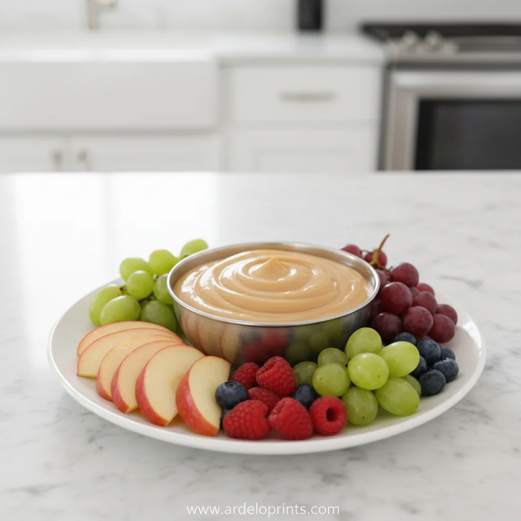 Fruit Dip with Cream Cheese – Easy Caramel-Flavored Snack - feature image