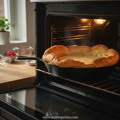 German Pancakes Recipe - cooking process