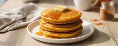 Gilmore Girls Pumpkin Pancakes with Cinnamon Butter