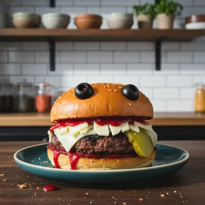 Halloween Monster Burgers: Easy Party Recipe