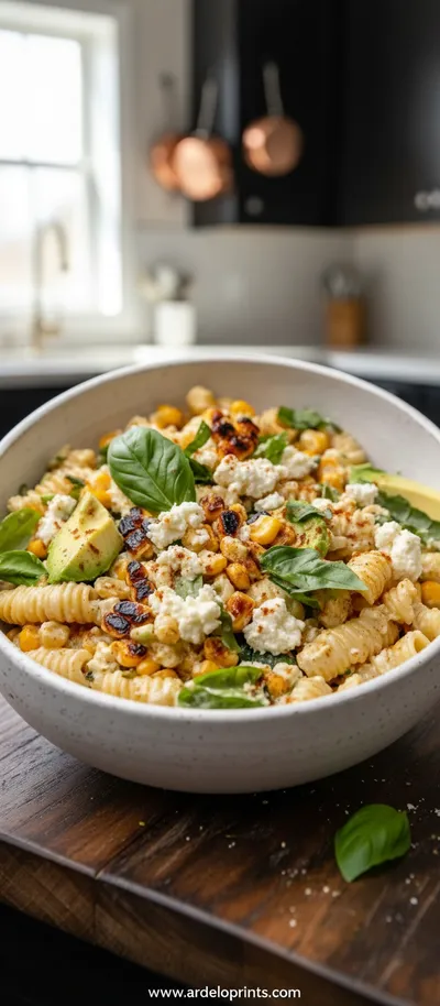 Healthy Street Corn Pasta Salad
