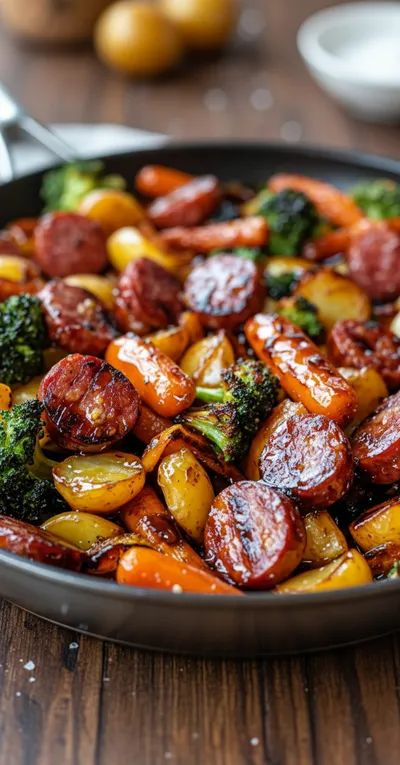 Honey Garlic Sausage & Veggies – Easy One-Pan Recipe