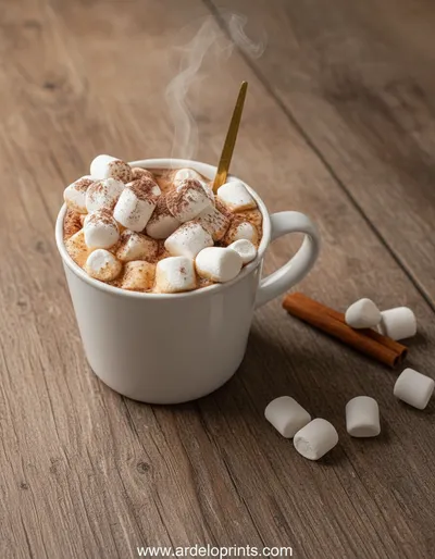 Hot Cocoa With Marshmallows Recipe - ready to serve