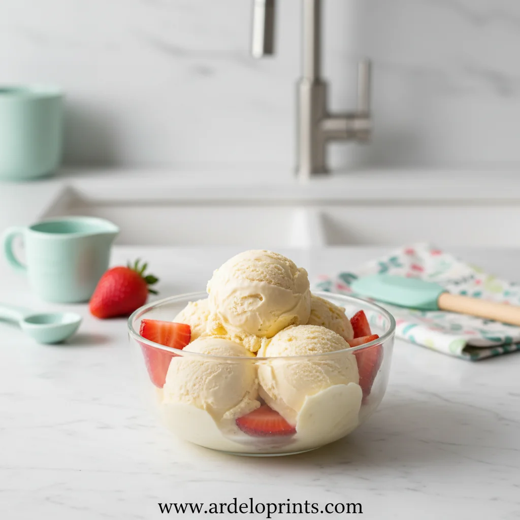 Easy Homemade Ice Cream Recipe - feature image