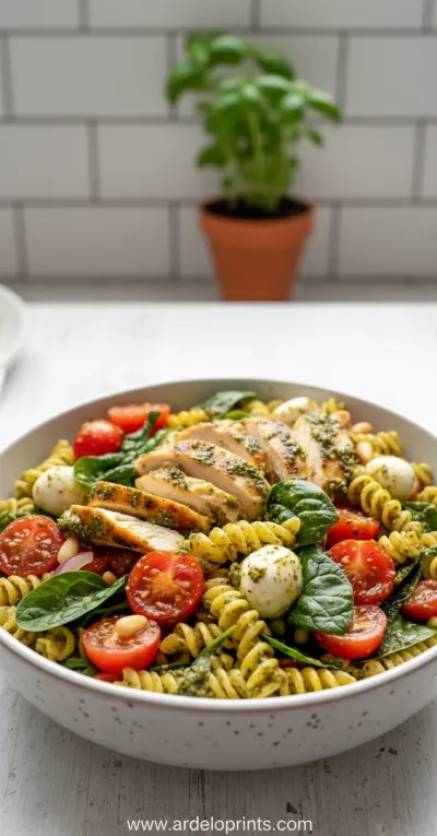 Chicken Pesto Pasta Salad: Easy & Fresh