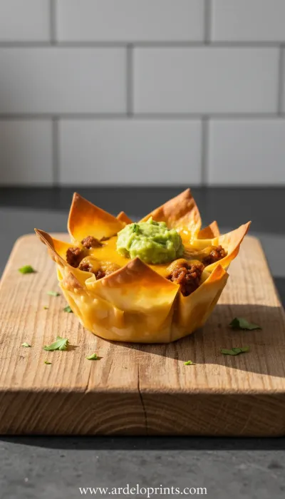 Easy Taco Cups: Super Bowl Appetizer Idea