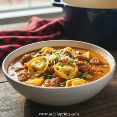 Beef Sausage Tortellini Soup: Hearty Comfort
