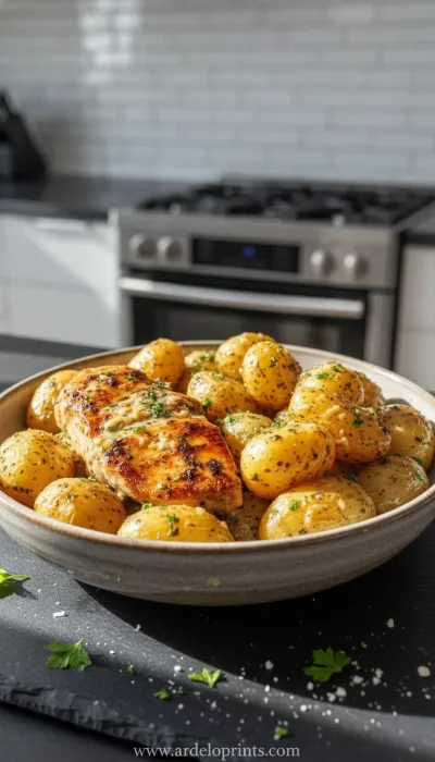 Garlic Chicken & Potatoes: Easy Crockpot Recipe