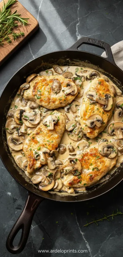 Creamy Mushroom Chicken Recipe