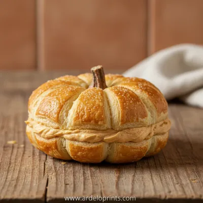 Crescent Pumpkins: Cream Cheese & Pumpkin Pie Filling