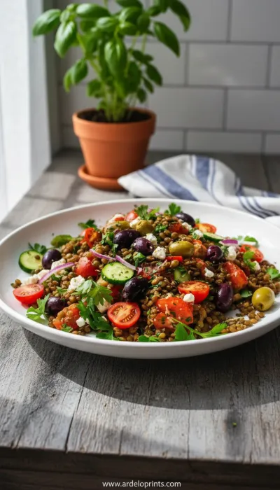 Mediterranean Lentil Salad: Fresh & Healthy