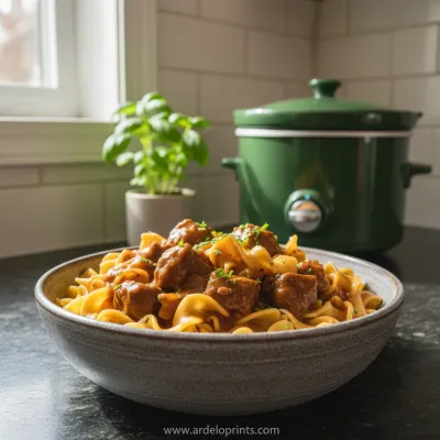 Slow Cooker Beef and Noodles: Easy Recipe