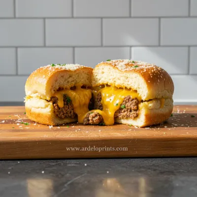 Garlic Parmesan Cheeseburger Bombs Recipe