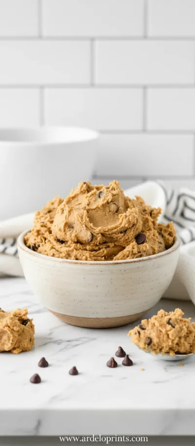 Healthy Chickpea Cookie Dough: Edible & Low Calorie