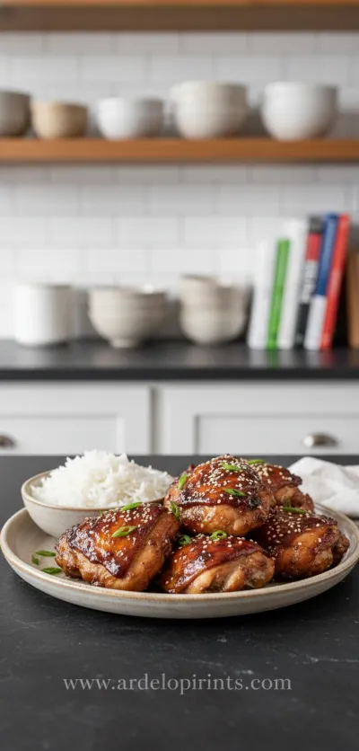 Honey Soy Baked Chicken Thighs: Easy Recipe - ready to serve
