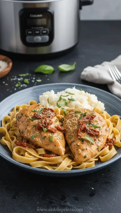 Easy Crockpot Marry Me Chicken Recipe - ready to serve