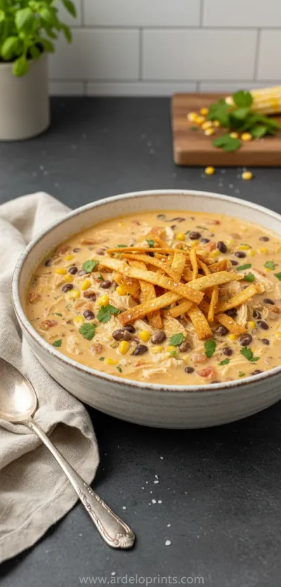 Chicken Taco Soup: Easy Recipe - ready to serve