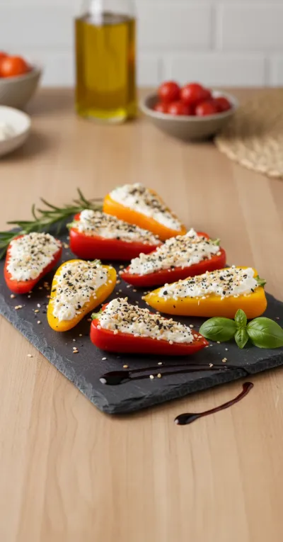 Cream Cheese Stuffed Peppers - ready to serve