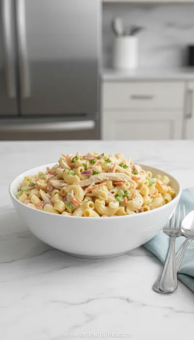 Chicken Pasta Salad Recipe: Creamy & Delicious - ready to serve