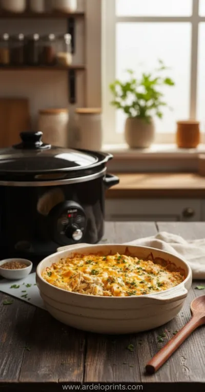 Crockpot Chicken and Rice Recipe - ready to serve