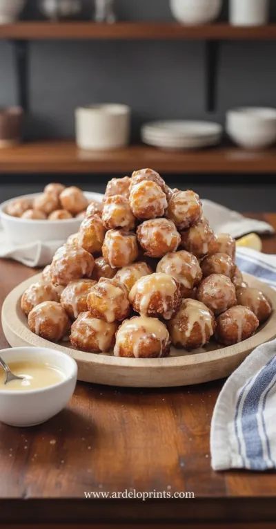 Apple Fritters: Soft, Sweet & Glazed - ready to serve
