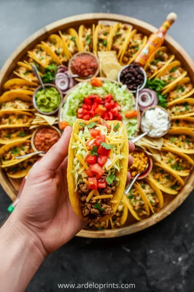 Easy Taco Recipe: The Dinner Board - ready to serve