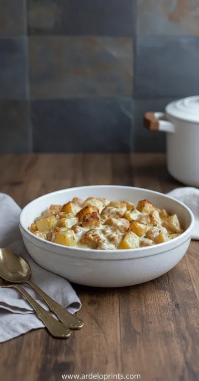 Garlic Chicken and Potatoes Crockpot Recipe - ready to serve