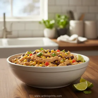 Crock Pot Fiesta Chicken Recipe - ready to serve