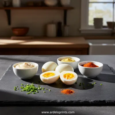 Pumpkin Patch Deviled Eggs: Festive Recipe - ingredients preparation