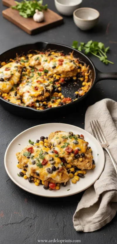 Santa Fe Chicken Skillet Recipe - ready to serve