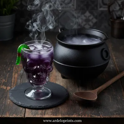 My Favorite Spooky Witch's Brew Punch - ready to serve