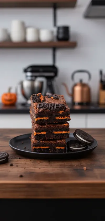 Halloween Oreo Brownies: The Best Recipe! - ready to serve