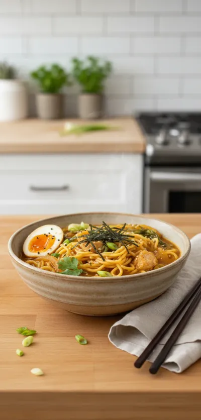 Easy Chicken Ramen: A Warm Hug in a Bowl - ready to serve