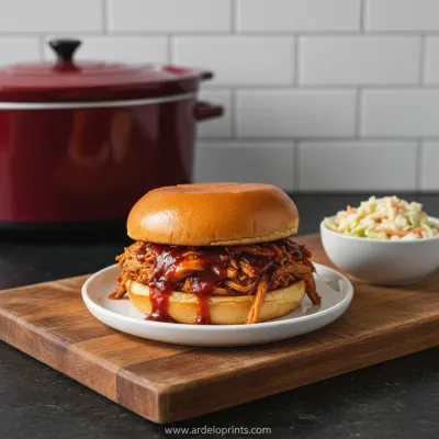 Crockpot BBQ Chicken: Easy Pulled Recipe - ready to serve