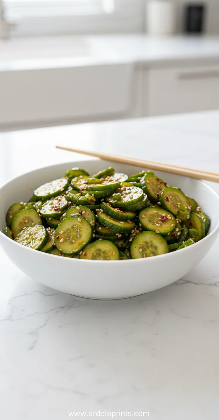 Korean Cucumber Salad – Quick TikTok Recipe - feature image
