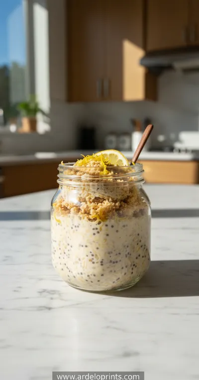 Lemon Cheesecake Overnight Oats
