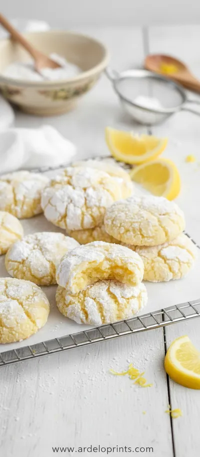 Lemon Crinkle Cookies – Easy Fresh Lemon Treat