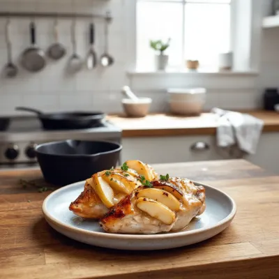 Maple Glazed Apple & Brie Stuffed Chicken