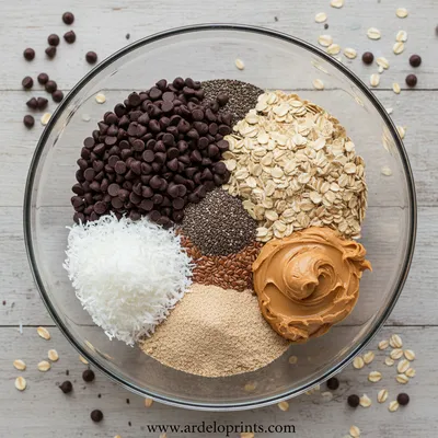 No-Bake Energy Bites - ingredients preparation