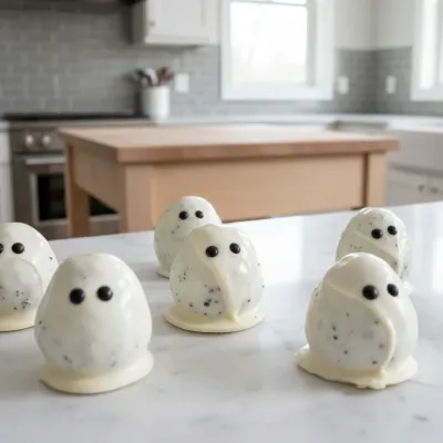 No-Bake Oreo Ghost Truffles: Spooky Halloween Treat