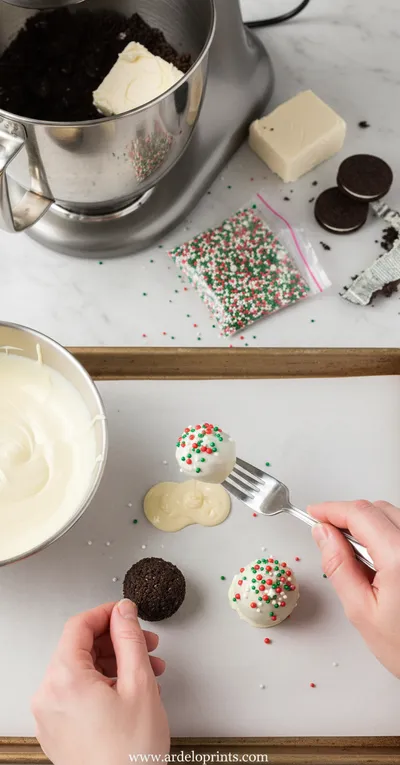 Delicious Oreo Truffles: Easy No-Bake Dessert Recipe - cooking process