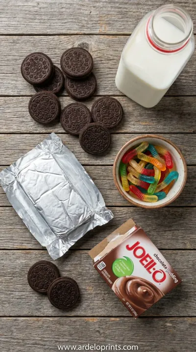 Oreo Dirt Dessert: Fun & Yummy Recipe - ingredients preparation