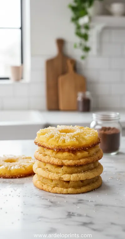 Pineapple Upside Down Sugar Cookies – Easy Recipe