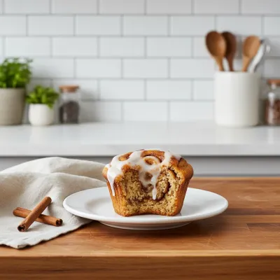 Cozy Pumpkin Cinnamon Roll Muffins Recipe - ready to serve