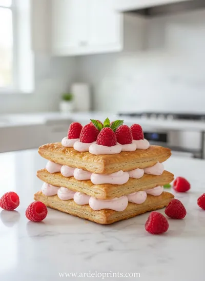 Raspberry Cream Napoleons: Easy Fancy Dessert